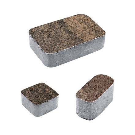 Тротуарная плитка КЛАССИКО - Листопад гранит Шелковица, комплект из 3 видов плит