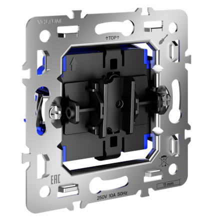 Механизм выключателя одноклавишного 10А, S70