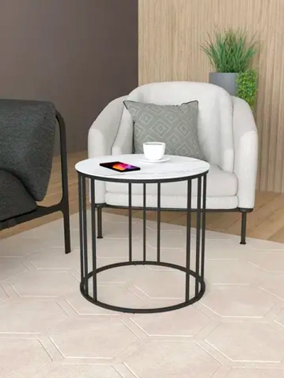 Стол журнальный Трио малый - ЧЗБ - керамогранит