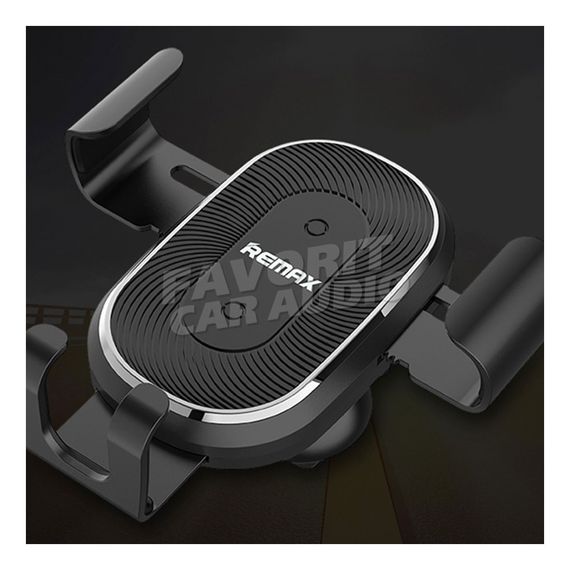 Держатель Remax RM-C38 воздуховод шарнир бесп. зарядка Qi чёрный
