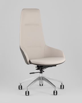 Кресло руководителя TopChairs Soulo светло-серый, серый