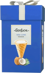 Мини-рожок хрустящий Сорбон Кокос / Sorbon Mini Cone Coconut 200г