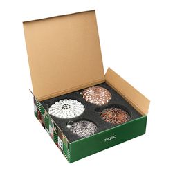 Набор ёлочных украшений Winter wonders из коллекции New Year Essential, 4 шт.