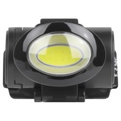 Фонарь налобный светодиодный ЭРА GB-601 на батарейках мощный яркий 3 режима черный