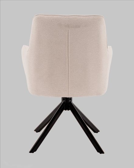 Стул обеденный Edme крутящийся, кремовый