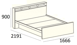 Кровать" Саломея" 1,6 м