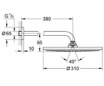 Верхний душ Grohe Rainshower Cosmopolitan Metal 26066000