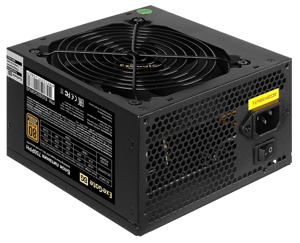 Блок питания  Exegate 80 PLUS Bronze 750PPH-OEM