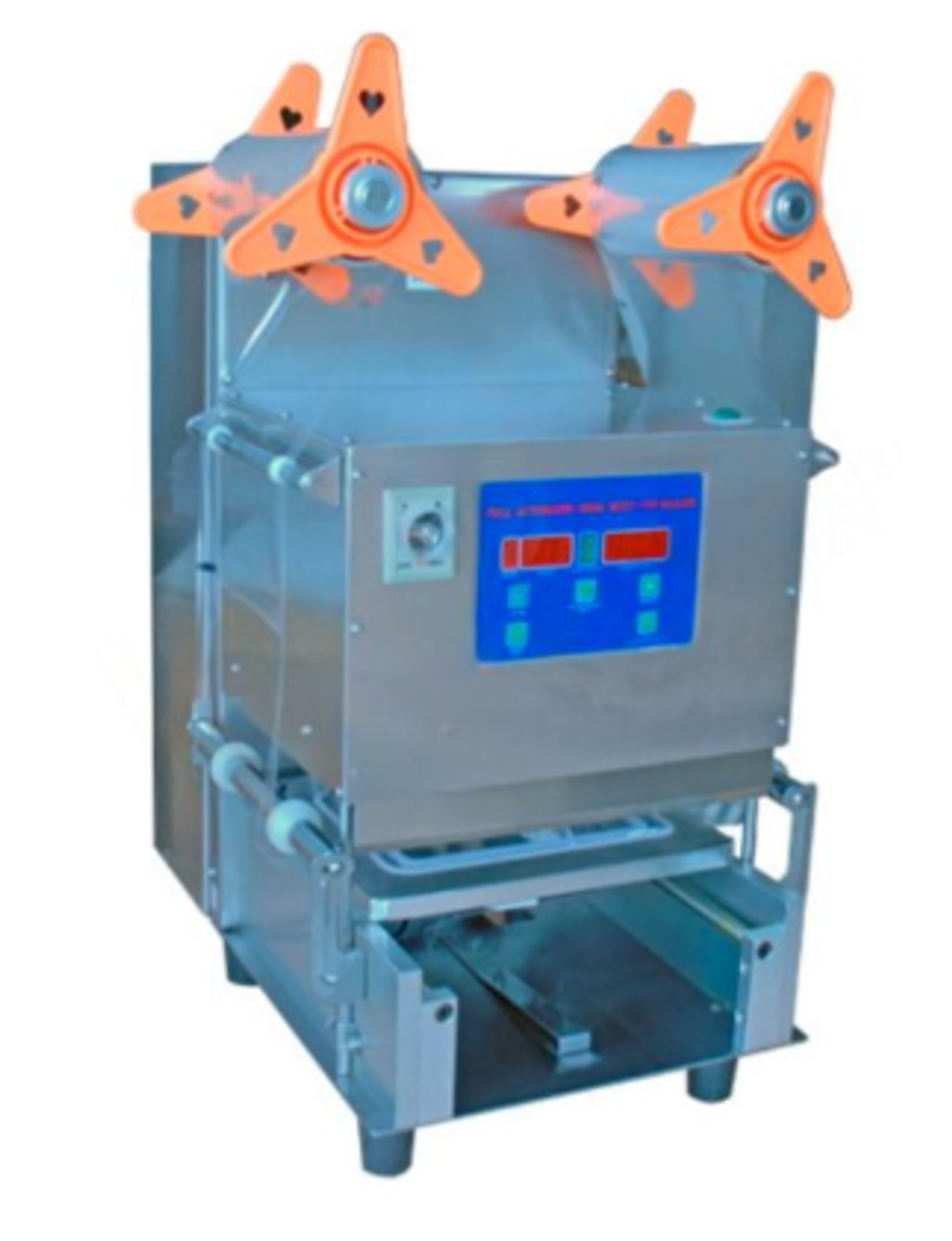 Запайщик лотков Hualian Machinery HL-95A SS (187х137 мм, 2 лотка за цикл)