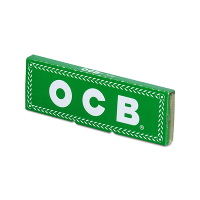Бумага для сигарет "OCB" Green Single №8 50л*50шт (Франция)