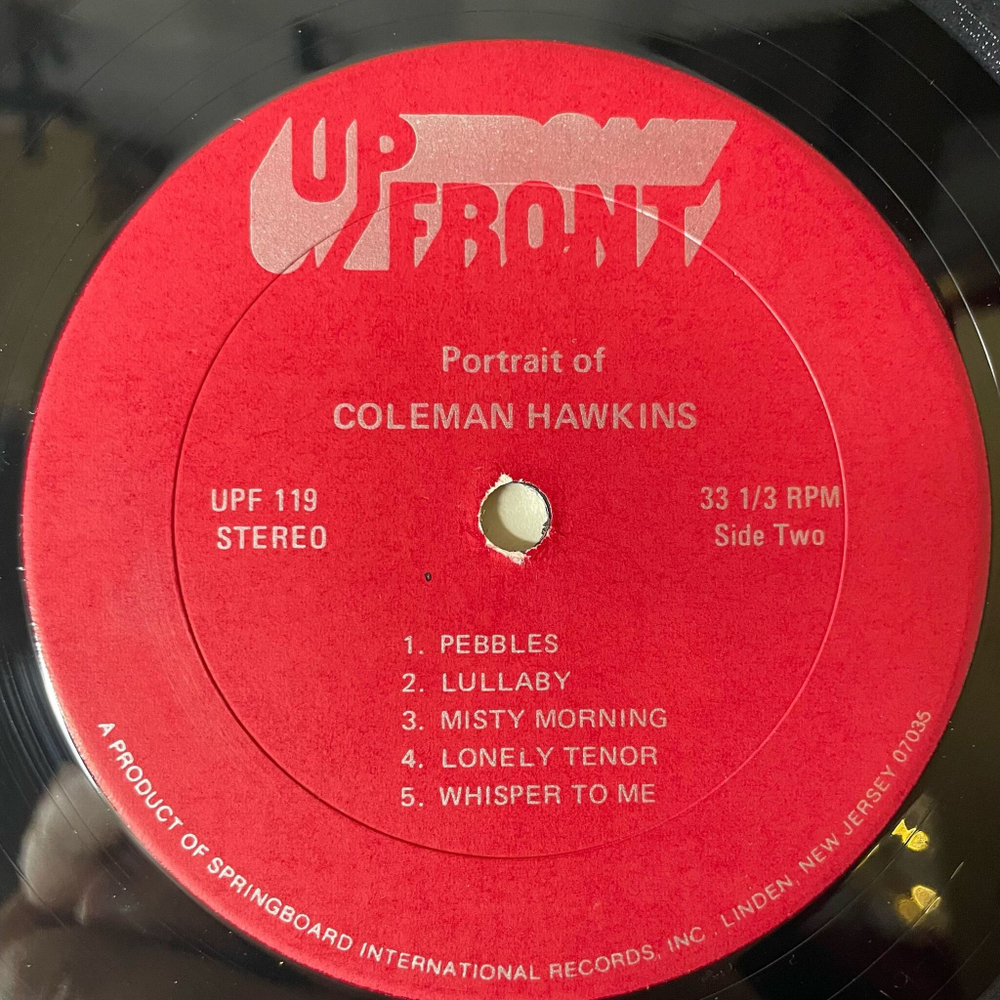 Винтажная виниловая пластинка LP Colman Hawkins Portrait Of (USA 1972)