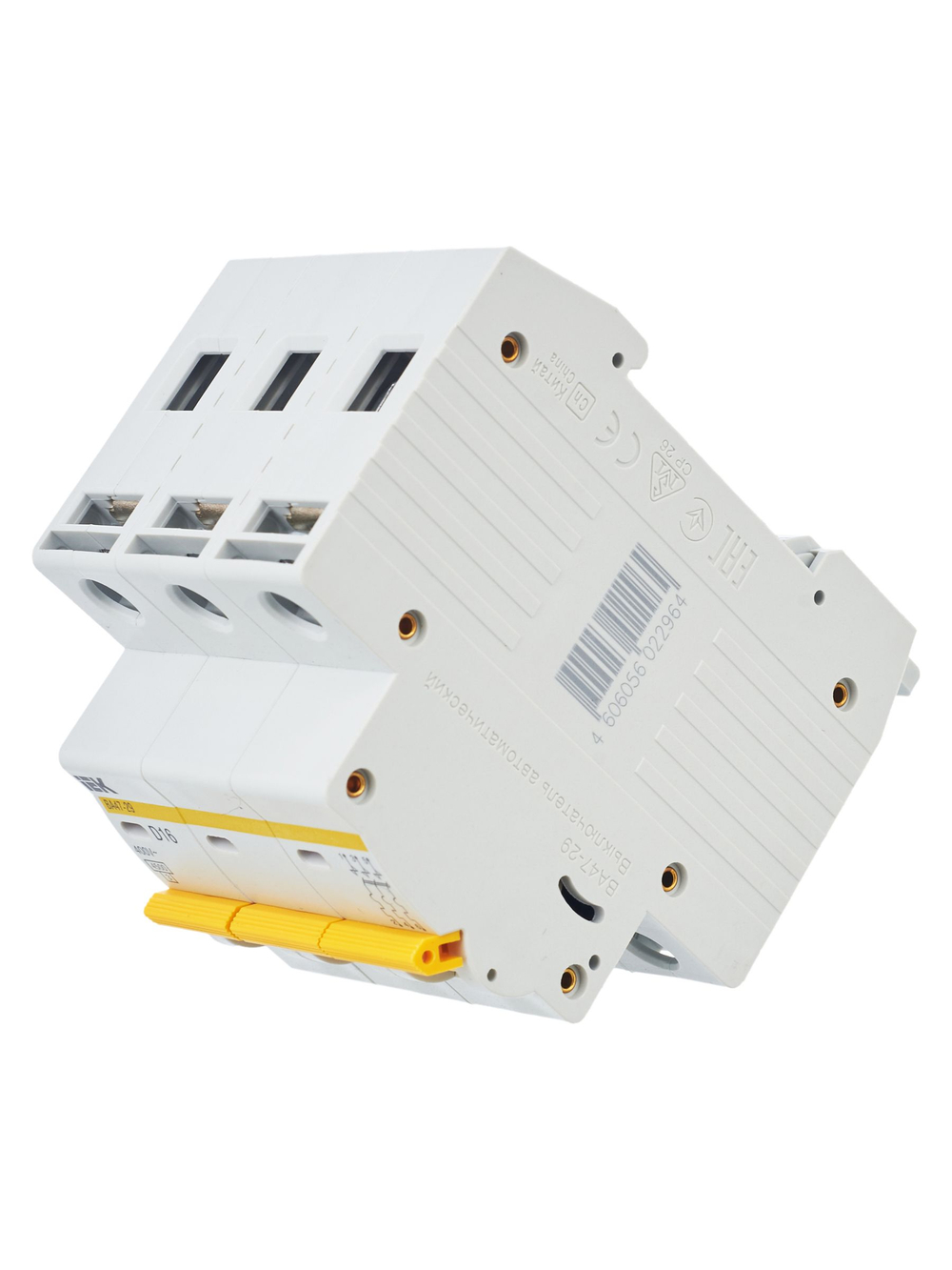 KARAT Автоматический выключатель ВА47-29 3P D 16А 4,5кА IEK