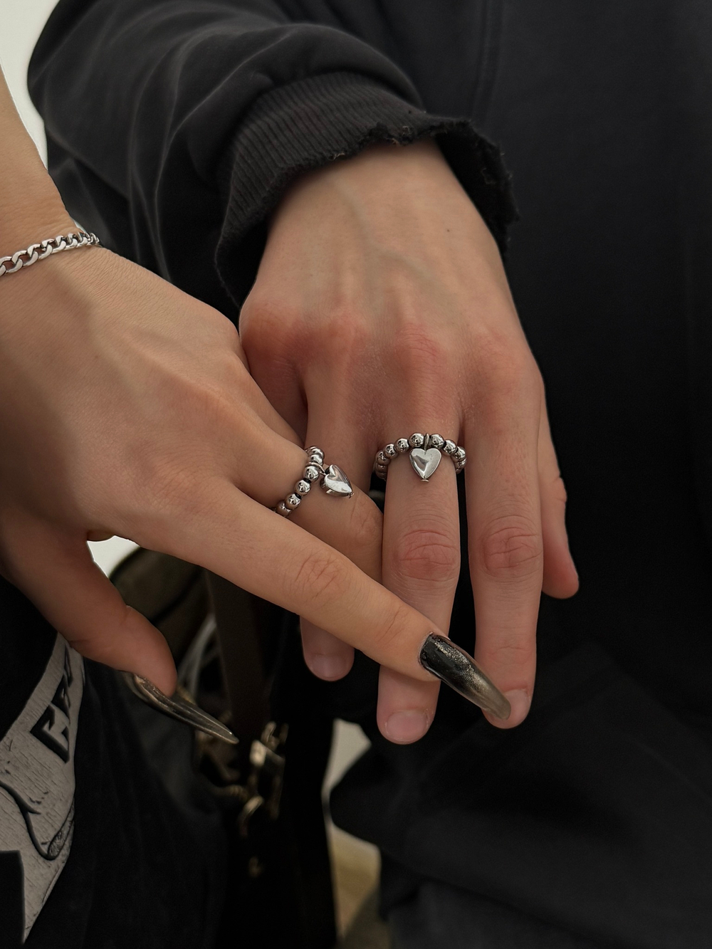 mini metal love ring