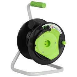 Удлинитель силовой ЭРА GREEN LINE GAZ-2x0.75-15m Greenline на катушке пластик 1 розетка без заземления 15м ПВС 2x0.75мм2