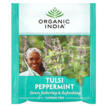 Organic India, чай с тулси и перечной мятой, без кофеина, 18 пакетиков, 30,6 г (1,08 унции)