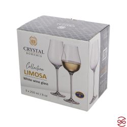 Набор бокалов для вина Crystalite Bohemia LIMOSA 250 мл (6 шт)