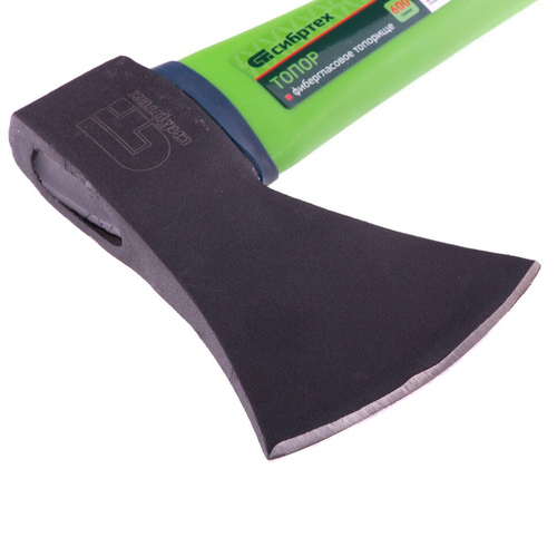 Топор 600г, кованый, фибергласовое топорище, Сибртех, 21644