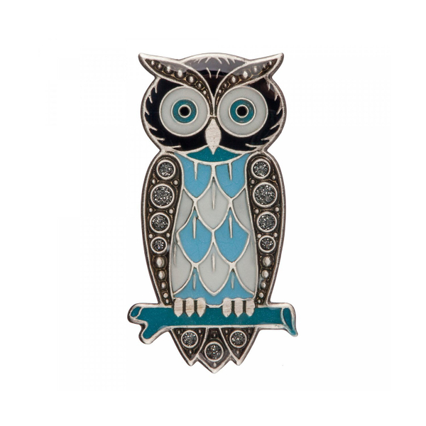 Брошь Clara Bijoux Сова F25012-42 BL