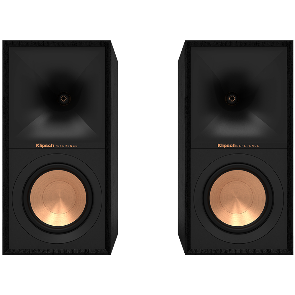 Klipsch Reference R-50M Bookshelf Speakers, Black, Pair