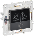 SKANDY Кнопка звонка с индикацией для отелей 10А SK-V17T титан IEK