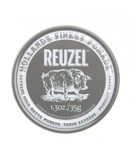 Reuzel матовая помада Piglet, серая банка, 35 гр