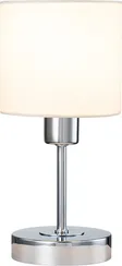 Интерьерная настольная лампа Denver 1109/1 Chrome/Beige