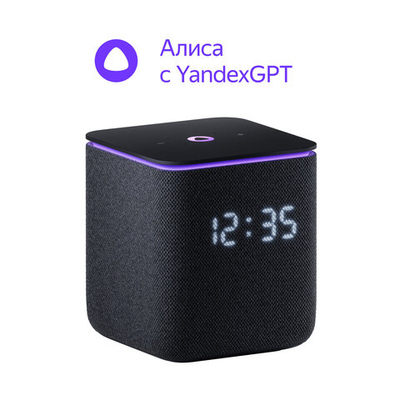 Умная колонка Яндекс Станция Миди - черная