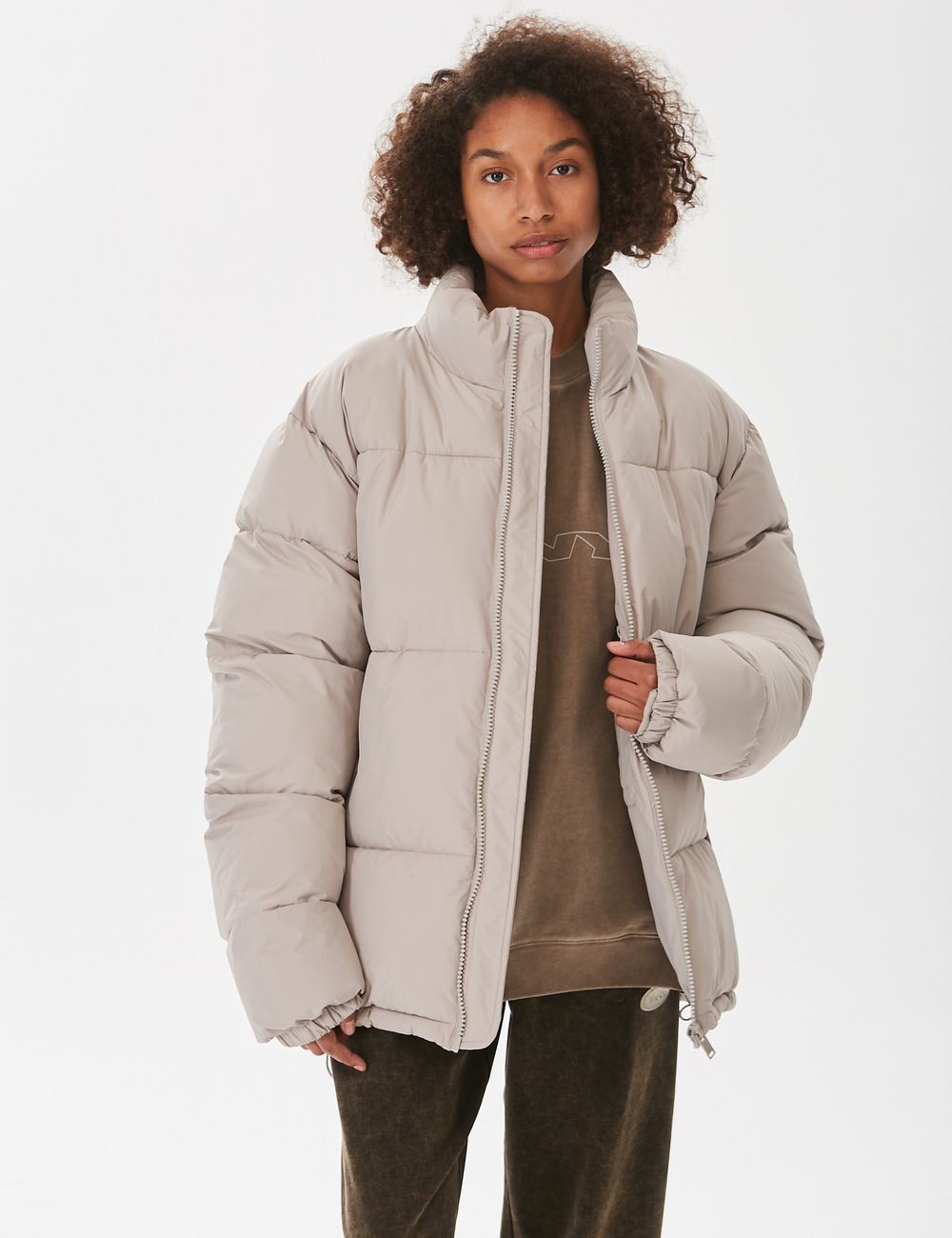 Пуховик ZNY Basic Бежевый