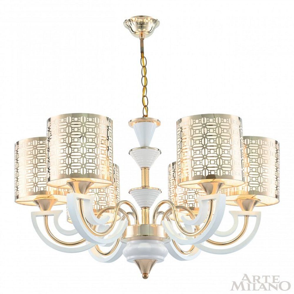 Подвесная люстра Arte Milano Florentia-8857 308857/6 Wh/Gd
