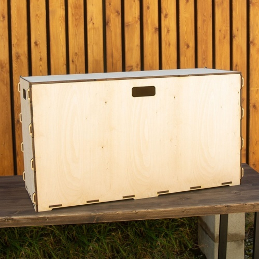 Коробка для хранения из фанеры 90х55х35