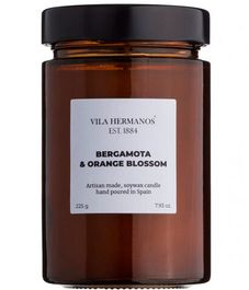 Bergamot & Orange Blossom, свеча Apothecary Collection, Vila Hermanos