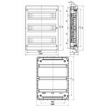 IEK TEKFOR Корпус пласт. ЩРВ-П-36 IP41 бел. дверь