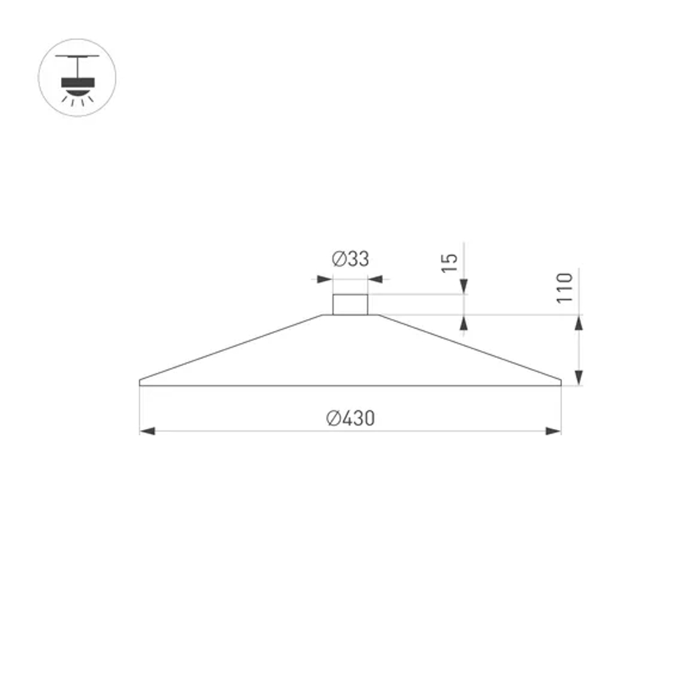 Светильник ART-INBELT-WOK-R430-15W Day4000-MIX (BK, 110 deg, 48V, DALI) (Arlight, IP20 Металл, 3 года) 051186
