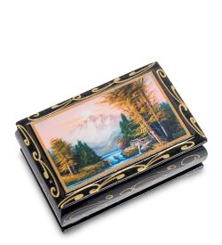 Народные промыслы ШК-11/ 1-C Шкатулка в технике декупаж (6х9х4)