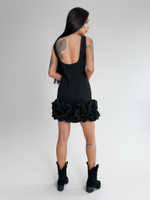 Платье AiZmode 04 укороченное с открытой спиной и воланом