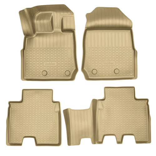 Ковры в салон Norplast/Unidec для Isuzu MU-X II (2020-) Полиуретан, Бежевый, 1,2 ряд, арт.NPA11-C34-560-B