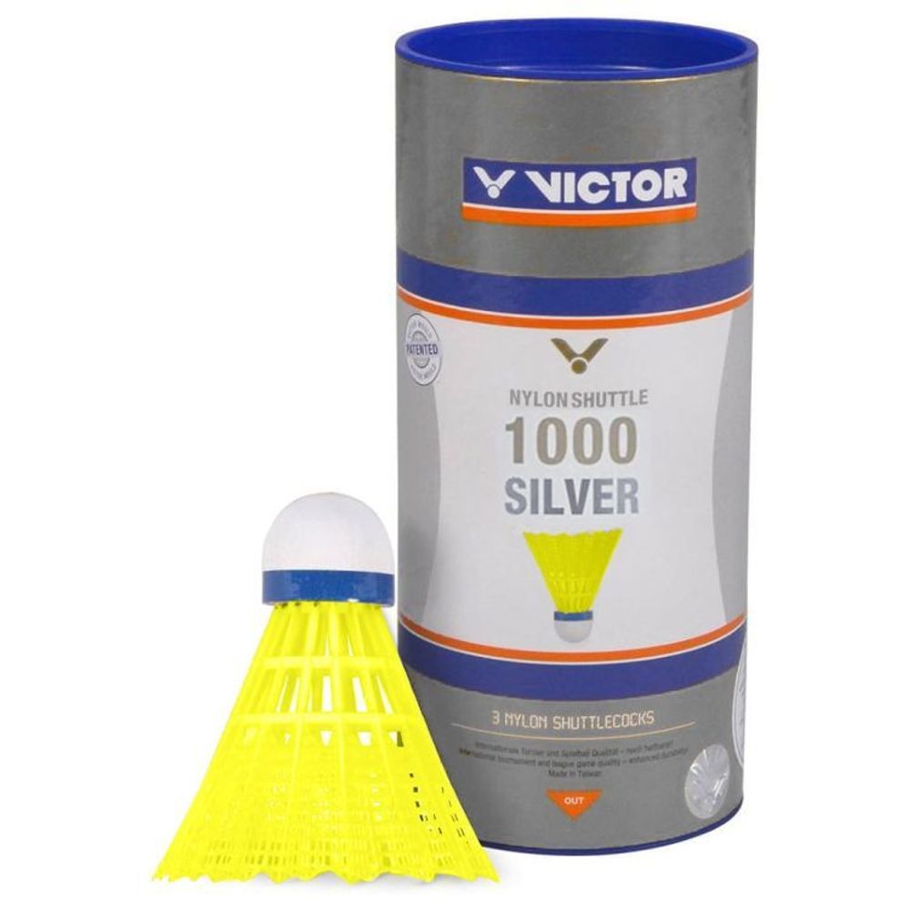 Воланы для бадминтона Victor 1000 Silver 3P - yellow