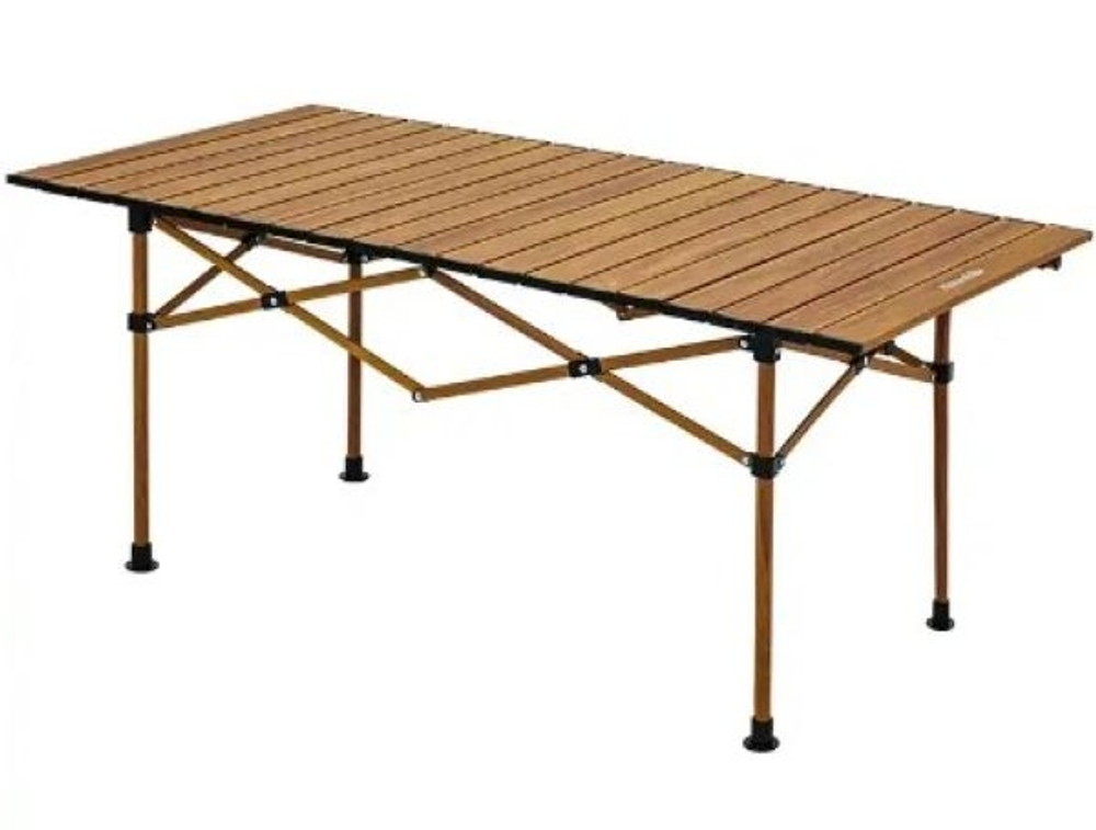 Стол туристический Naturehike увеличенный складной, 93х55х50 см. коричневый