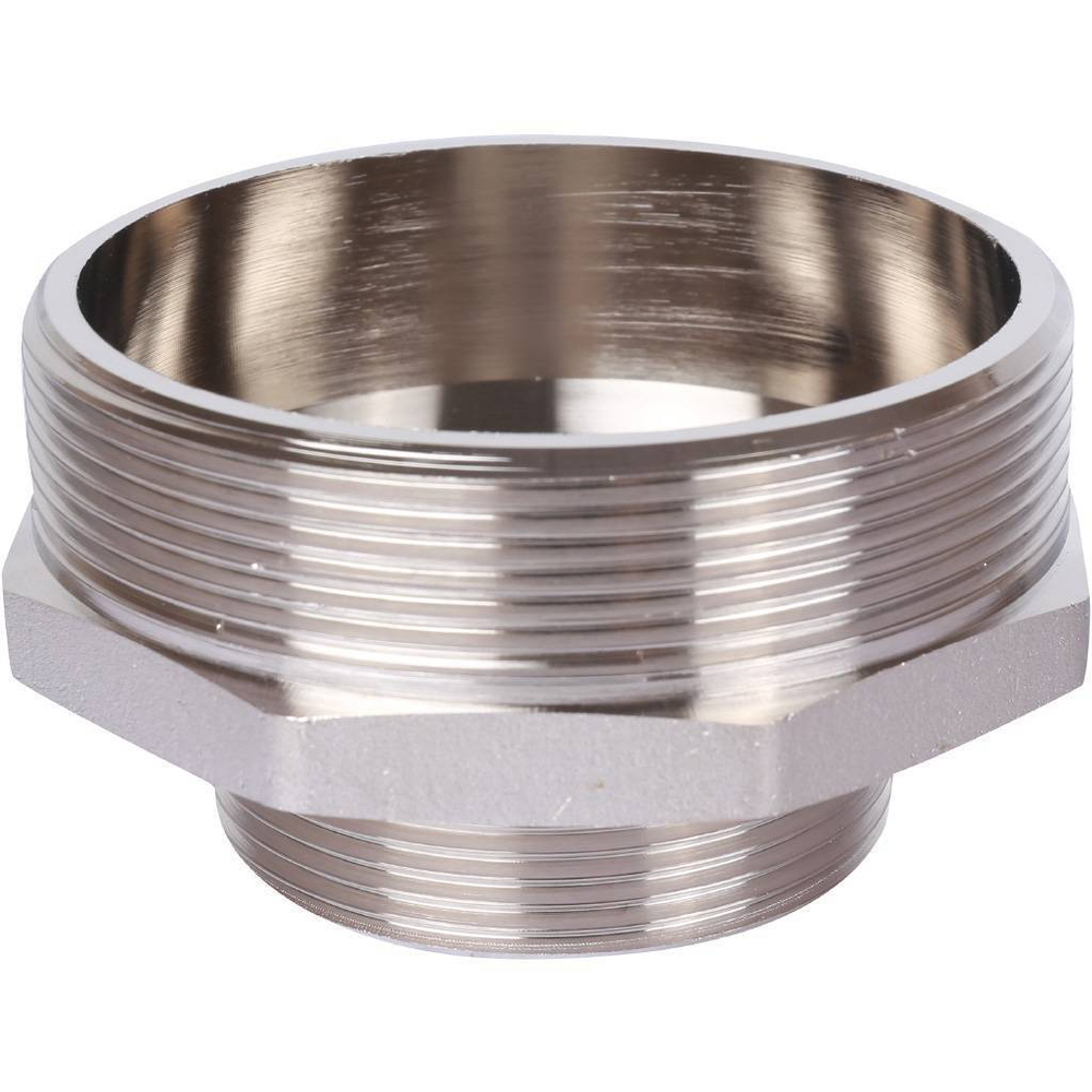 Ниппель STOUT переходной никелированный 3"x2" НР/НР