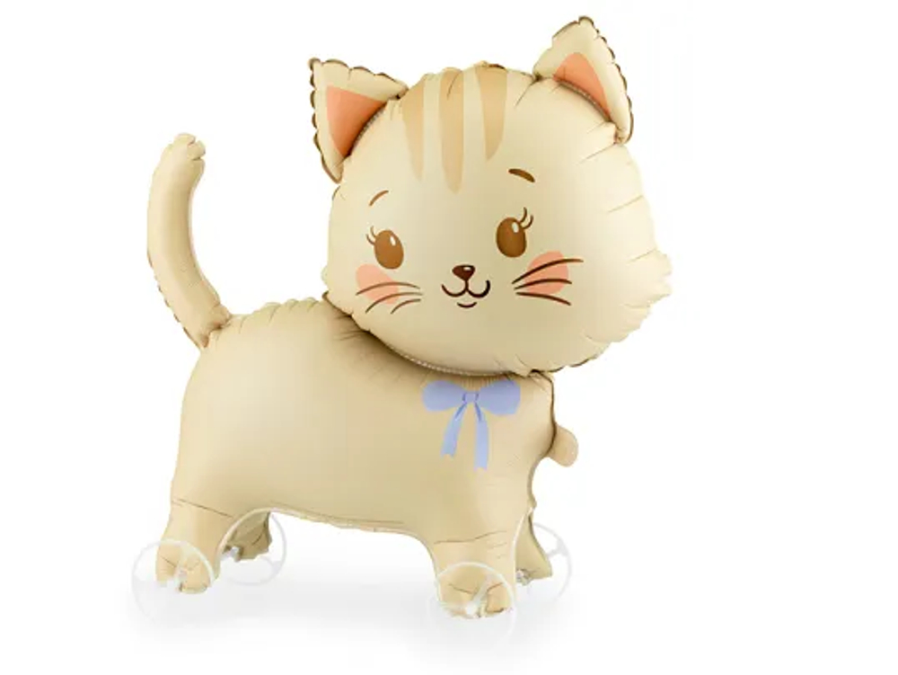 Шар "Кошечка на колесах" (61х65см)