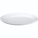 Блюдо «Белая» Принц;фарфор;,H=27,L=240,B=160мм;белый (Цвет: белый)