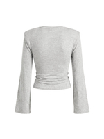 grey melange long sleeve