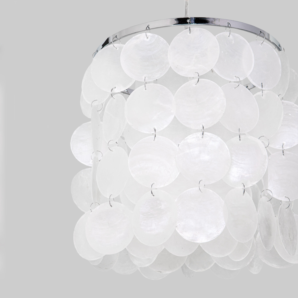 Подвесной светильник Eurosvet Sandra 60185/1 хром/перлаиутр