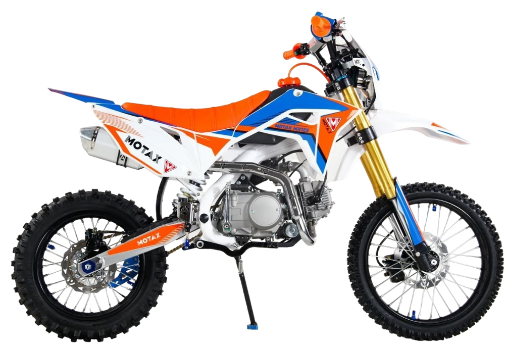 Питбайк MOTAX MX 125 (17/14) черный-белый-оранжевый