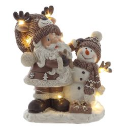 GAEM Фигурка декоративная "Дед Мороз", с подсветкой (3хLR44,н/п), L1, L11 W6,5 H12,5 см, 2в.