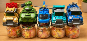 Мармелад с игрушкой "Военная техника" 80гр