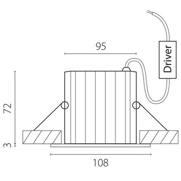 Светильник точечный 18W 4000K 385147 черный Ciclone Lightstar