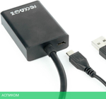 Адаптер Cablexpert A-VGA-HDMI-01 HDMI/VGA/3.5 мм jack (+ USB для питания)