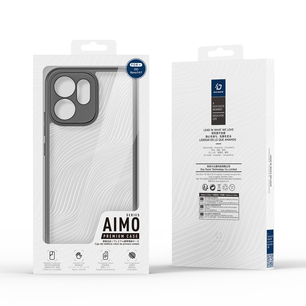Чехол усиленный для смартфона OPPO Reno14 F, серия Aimo Series от Dux Ducis