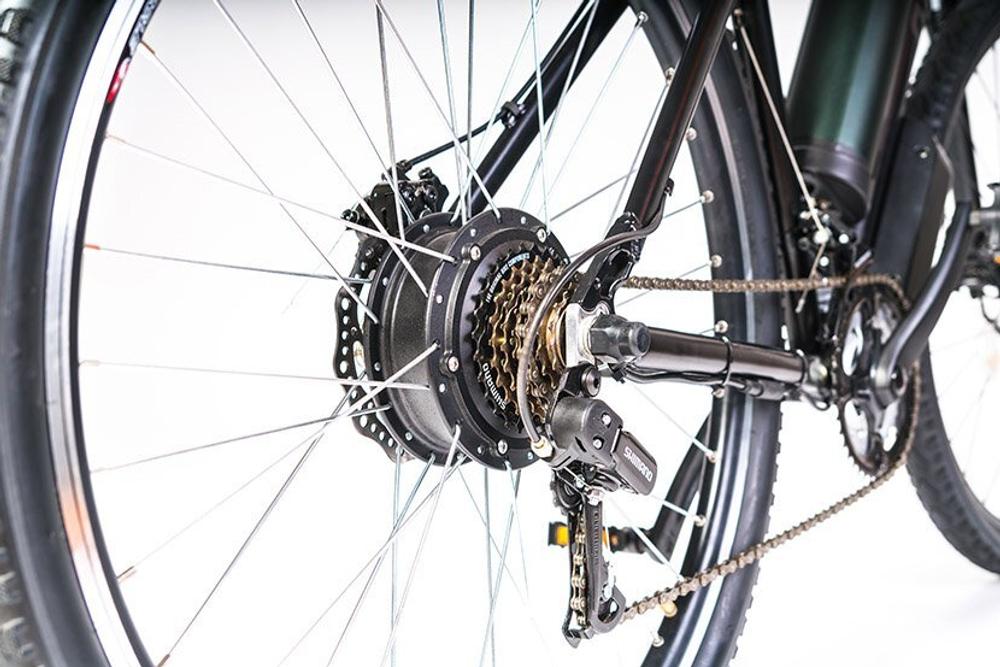 Электровелосипед ALTON MTB черно-зеленый